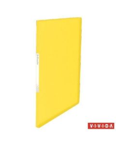 Katalogová kniha "Vivida", měkká, žlutá, A4, 20 kapes, ESSELTE