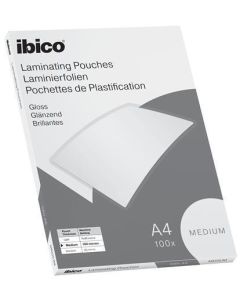 Laminovací fólie "Medium", 100 mikronů, A4, lesklá, 100 ks, IBICO 627309
