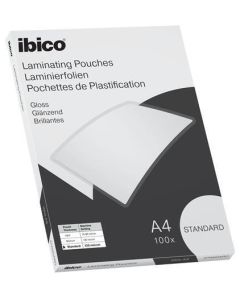 Laminovací fólie "Standard", 125 mikronů, A4, lesklá, 100 ks, IBICO 627310