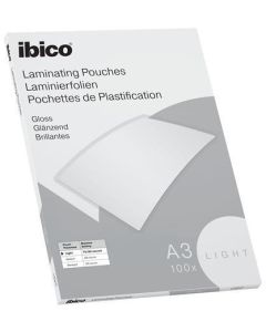 Laminovací fólie "Light", 80 mikronů, A3, lesklá, 100 ks, IBICO 627311