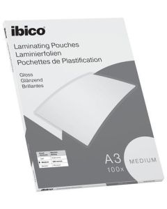 Laminovací fólie "Medium", 100 mikronů, A3, lesklá, 100 ks, IBICO 627312