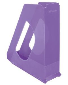 Stojan na časopisy "Colour`Breeze", levandulová, plast, 68 mm, ESSELTE 628455