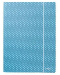 Deska s gumičkou "Colour'Breeze", modrá, kartonová, A4, ESSELTE 628492