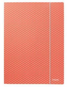 Deska s gumičkou "Colour'Breeze", koralová, kartonová, A4, ESSELTE 628494