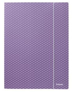 Deska s gumičkou "Colour'Breeze", levandulová, kartonová, A4, ESSELTE 628495