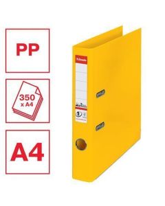 Pákový pořadač "Standard", ochranné spodní kování, žlutá, 50 mm, A4, PP, ESSELTE