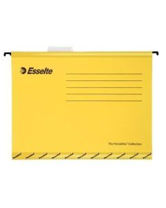 Zesílené závěsné desky "Classic", žlutá, A4, recyklovaný karton, ESSELTE
