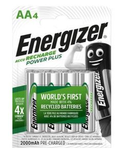 Nabíjecí baterie, AA, 4x2000 mAh, ENERGIZER "Power Plus"