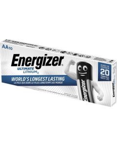 Baterie "Ultimate Lithium", AA, 10 ks, lithiová, ENERGIZER 7638900343526