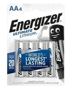 Baterie, AA (tužková), 4 ks, lithiová, ENERGIZER "Ultimate Lithium"