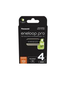 Dobíjecí baterie "Eneloop Pro", AAA, 4 x 930 mAh Ni-MH, PANASONIC