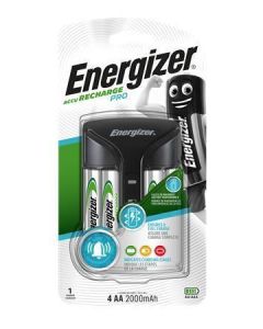 Nabíječka baterií, AA/AAA, 4x2000 mAh AA (přednabité), displej, ENERGIZER "Pro"