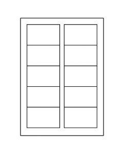 Avery Zweckform vizitky, matné, bílé, A4, 200 g/m2, 85x54mm, 10 listů, pro laserové a inkoustové tiskárny, O