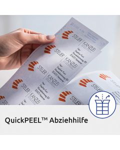 Avery Zweckform etikety 63.5mm x 38.1mm, A4, průhledné, transparentní, 21 etiket, adresní, baleno po 25 ks, L7560-25, pro laserové