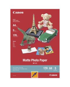 Canon Matte Photo Paper, MP-101, foto papír, matný, 7981A042, bílý, A4, 170 g/m2, 5 ks, inkoustový