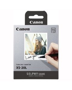 Canon XS-20L papír + ink, XS-20L, foto papír, samolepící, 4119C002, bílý, 20 ks, termosublimační,Canon SELPHY Square QX10