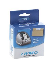 Dymo papírové štítky 54mm x 25mm, bílé, pro zpáteční adresu, 500 ks, 11352, S0722520