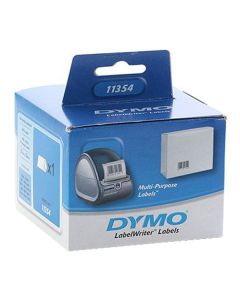 Dymo papírové štítky 57mm x 32mm, bílé, multifunkční, snímatelné, 1000 ks, 11354, S0722540