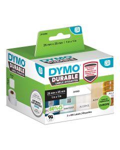 Dymo polypropylenové štítky 25mm x 25mm, bílé, multifunkční, 2x850 ks, 2112286