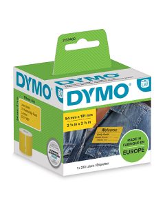 Dymo papírové štítky 101mm x 54mm, žluté, pro přepravu, 220 ks, 2133400