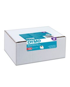 Dymo papírové štítky 89mm x 28mm, bílé, adresní, 12 x 130 ks, 2093091, 12 rolí v balení, cena za balení