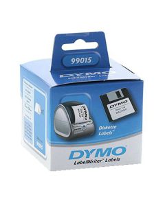 Dymo papírové štítky 70mm x 54mm, bílé, na diskety, 320 ks, 99015, S0722440