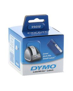 Dymo papírové štítky 190mm x 38mm, bílé, na úzké pořadače, 110 ks, 99018, S0722470