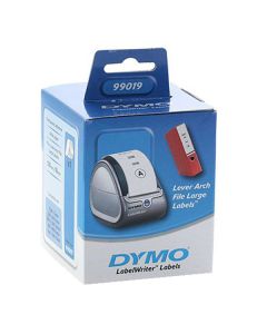 Dymo papírové štítky 190mm x 59mm, bílé, na široké pořadače, 110 ks, 99019, S0722480