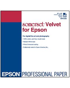 Epson 610/30/Somerset Velvet Fine Art Paper, sametový, 24", C13S041699, 505 g/m2, papír, 610mmx30m, bílý, pro inkoustové tiskárny,