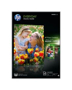 HP Everyday Glossy Photo Paper, Q5451A, foto papír, lesklý, bílý, A4, 200 g/m2, 25 ks, inkoustový