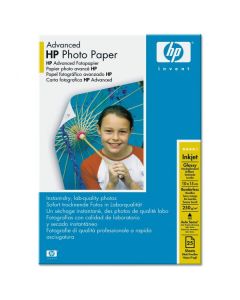 HP Advanced Glossy Photo Paper, Q8691A, foto papír, bez okrajů typ lesklý, zdokonalený typ bílý, 10x15cm, 4x6", 250 g/m2, 25 ks, i