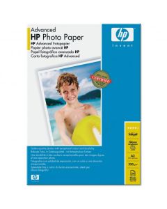 HP Advanced Glossy Photo Paper, Q8697A, foto papír, lesklý, zdokonalený typ bílý, A3, 250 g/m2, 20 ks, inkoustový