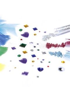 Sada kreativních dekorací "Rainbow", 600 ks, FOLIA 12420