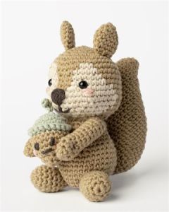 Sada na háčkování, veverka, mini (nová edice), FOLIA 23920