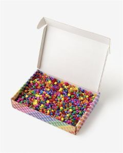 Korálky "Basic Jumbo", 14 barev, akryl, 500 g, FOLIA 32530