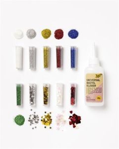 Creative glitter and sequin set, 10 pcs, FOLIA
