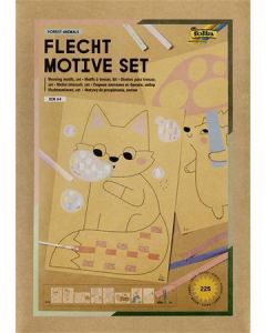 Creative weaving motif set, 225 pieces, FOLIA, forest animals