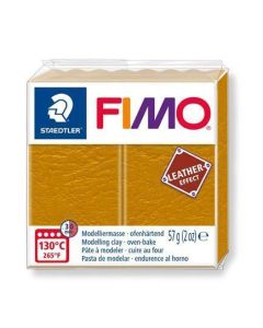 FIMO® "Leather Effect", okrová 57g