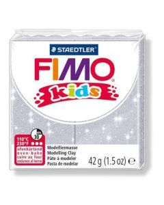 Modelovací hmota Fimo kids 42g stříbrná se třpytkami