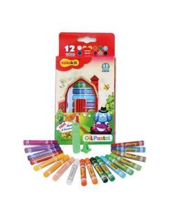 Olejové křídy "Colokit", 12 barev, FLEXOFFICE