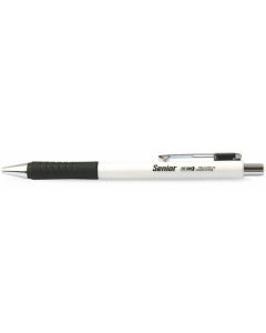 Kuličkové pero "Senior", černá, 0,4mm, stiskací mechanismus, FLEXOFFICE