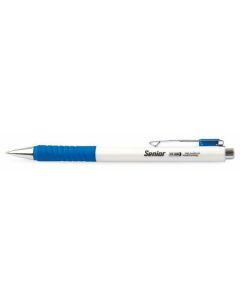 Kuličkové pero "Senior", modrá, 0,4mm, stiskací mechanismus, FLEXOFFICE