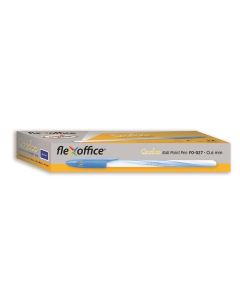 Kuličkové pero "Candee", modrá, 0,3 mm, s uzávěrem, 12 ks, FLEXOFFICE