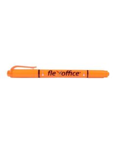 Zvýrazňovač "HL01", oranžová, 1,0/4,0 mm, oboustranný, FLEXOFFICE