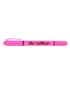 Zvýrazňovač "HL01", růžová, 1,0/4,0 mm, oboustranný, FLEXOFFICE