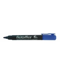 Permanentní popisovač "PM03", modrá, 1,5mm, kuželový hrot, FLEXOFFICE
