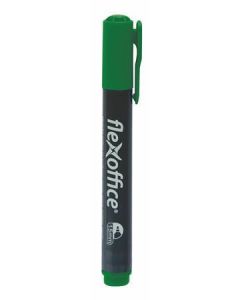 Permanentní popisovač "PM03", zelená, 1,5mm, kuželový hrot, FLEXOFFICE