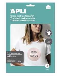 Nažehlovací fólie, pro inkoustové tiskárny, na bílá trička, APLI