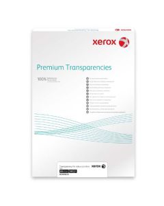 Xerox, fólie, transparentní, A4, 100 mic. 50ks, pro barevné kopírování a laserový tisk, 003R98205