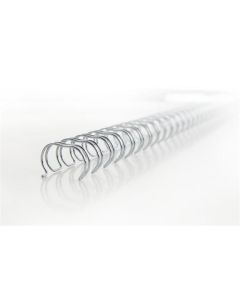 Hřbet "WireBind", stříbrná, kovový, 3:1, 8 mm, 70 listů, GBC